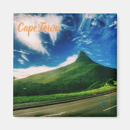 Kaapstad Lion's Head Landschap Scène Magnet (Voorkant)
