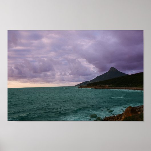 Kaapstad Lion's Head Zuid-Afrika SA Oceaan Poster (Voorkant)