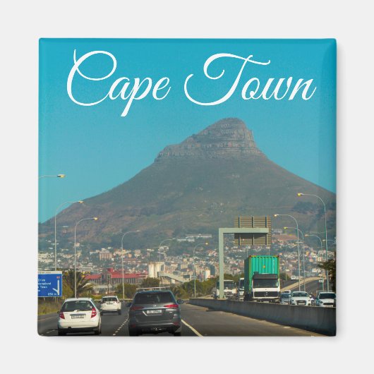 Kaapstad Lion's hoofd ZA Zuid-Afrika Magneet (Voorkant)