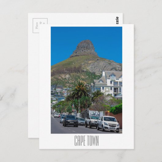 Kaapstad Lion's hoofd Zuid-Afrika Stad Briefkaart (Voorkant / Achterkant)