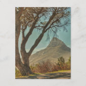 Kaapstad Lion's hoofdlandschap Zuid-Afrika Informatiekaartje (Voorkant)