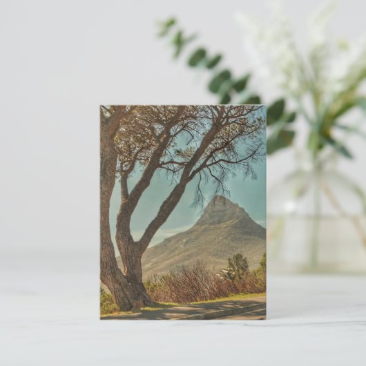 Kaapstad Lion's hoofdlandschap Zuid-Afrika Informatiekaartje (Staand voorkant)