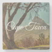 Kaapstad Lion's hoofdlandschap Zuid-Afrika Stenen Onderzetter (Voorkant)