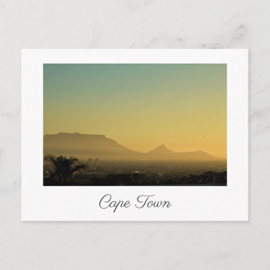 Kaapstad Lion's Zonnevaste Uitzicht Briefkaart (Voorkant)