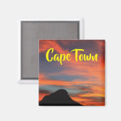 Kaapstad Lion's Zonnevaste Uitzicht Magneet (Voorkant / Achterkant)