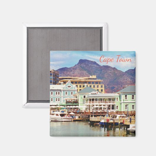 Kaapstad Marina Harbor Uitzicht Magnet (Voorkant / Achterkant)