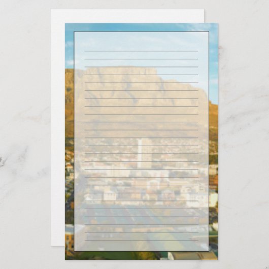 Kaapstad met tafelgebergte briefpapier (Voorkant / Achterkant)