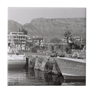 Kaapstad Monochrome V&A Waterfront Tegeltje