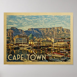 Kaapstad Poster Vintage Travel Poster