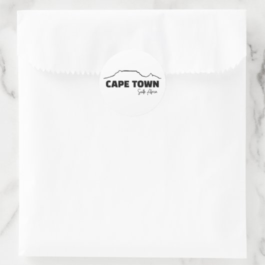 Kaapstad Ronde Sticker (Tas)