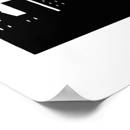 Kaapstad Skyline (Zuid-Afrika) Poster (Hoek)