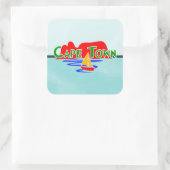 Kaapstad Tafel Berg Blauw Plein Stickers (Tas)