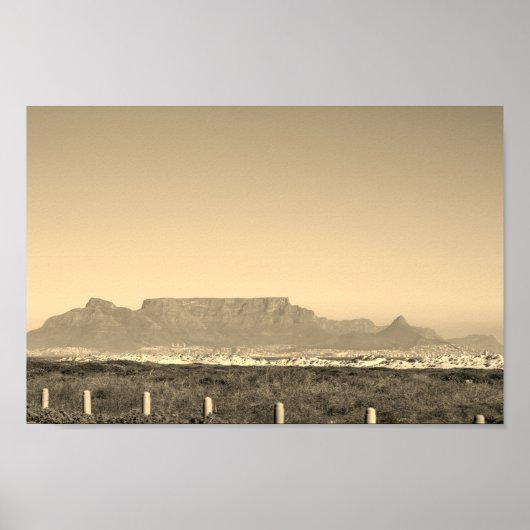 Kaapstad Tafelberg Blouberg Zuid-Afrika Poster (Voorkant)