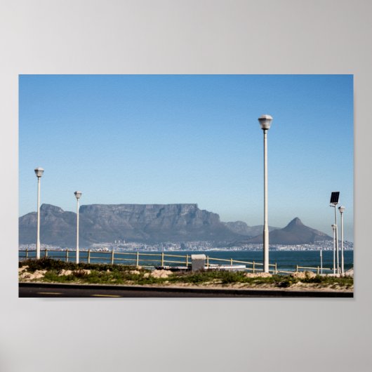 Kaapstad Tafelberg Blouberg Zuid-Afrika Poster (Voorkant)