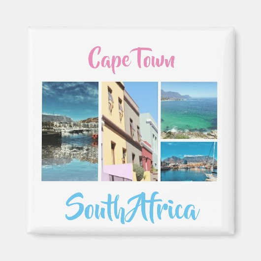 Kaapstad Tafelberg Collage Magneet (Voorkant)
