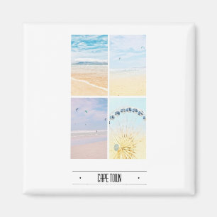 Kaapstad Tafelberg Collage Pastel Magneet