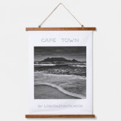 Kaapstad Tafelberg en golfband in de oceaan Hangend Wandkleed (Voorkant)