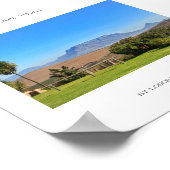 Kaapstad Tafelberg Groen gras Poster (Hoek)