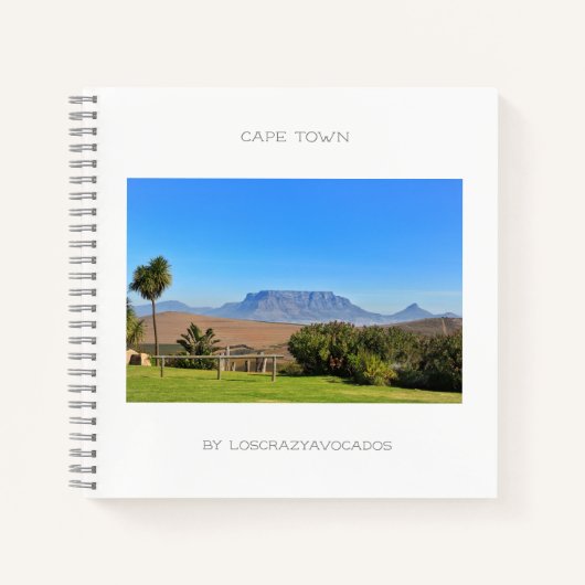 Kaapstad Tafelberg Groene Gras Notitieboek (Voorkant)