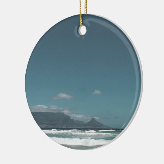 Kaapstad Tafelberg Keramisch Ornament (Links)