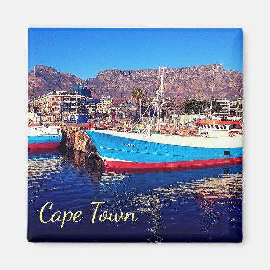 Kaapstad Tafelberg Marina Collage Magneet (Voorkant)