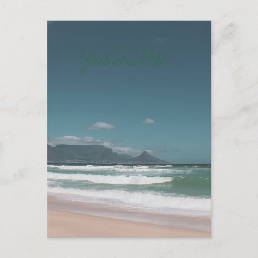 Kaapstad Tafelberg Oceaan Briefkaart (Voorkant)