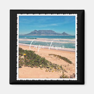 Kaapstad Tafelberg Oceaan Golven Strand Magneet