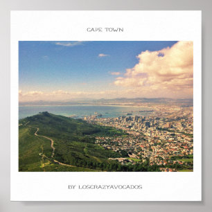 Kaapstad Tafelberg Oceaan Haven Gezicht Poster