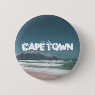 Kaapstad Tafelberg Oceaan Ronde Button 5,7 Cm