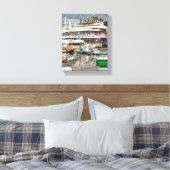 Kaapstad Tafelberg Stadsgezicht Waterfront Canvas Afdruk (Insitu (Slaapkamer))