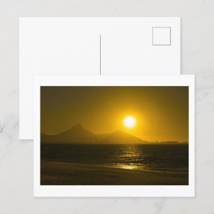 Kaapstad Tafelberg - Sunset Briefkaart