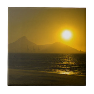 Kaapstad Tafelberg - Sunset Tegeltje