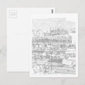 Kaapstad Tafelberg V&A Waterfront Briefkaart (Voorkant / Achterkant)