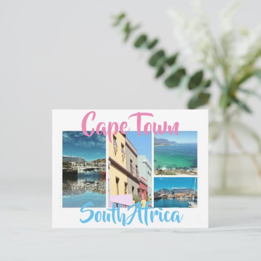 Kaapstad Tafelberg Waterfront Bo Kaap Briefkaart (Staand voorkant)