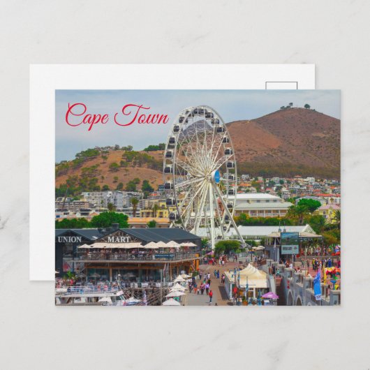 Kaapstad Tafelberg Waterfront Cityscape Briefkaart (Voorkant / Achterkant)