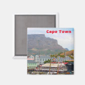Kaapstad Tafelberg Waterfront Cityscape Magneet (Voorkant / Achterkant)