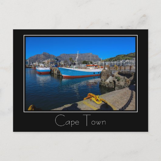 Kaapstad Tafelberg Waterfront Harbour Briefkaart (Voorkant)