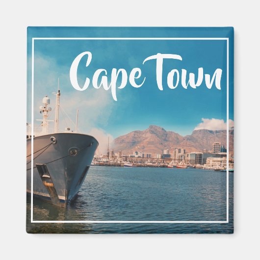Kaapstad Tafelberg Waterfront Harbour Magneet (Voorkant)