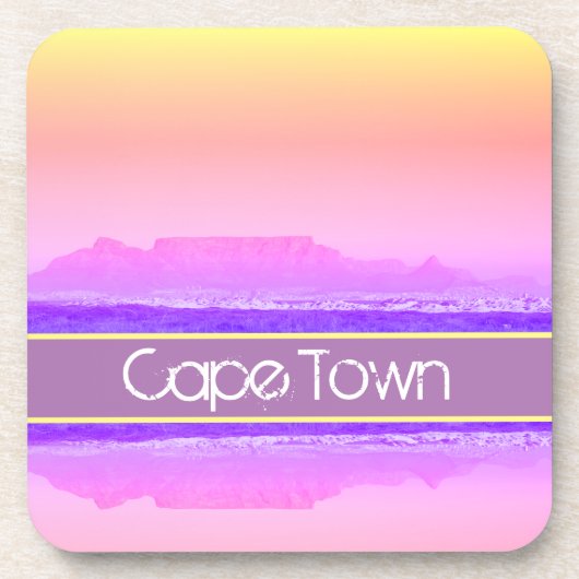 Kaapstad Tafelberg ZA Zuid-Afrika Bier Onderzetter (Voorkant)