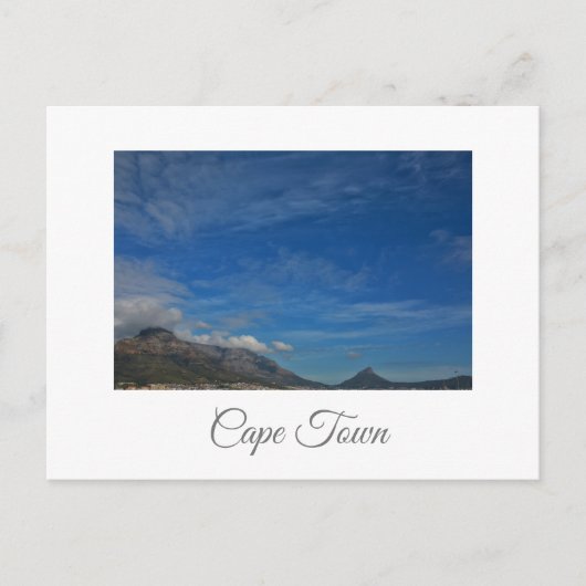 Kaapstad Tafelberg ZA Zuid-Afrika Briefkaart (Voorkant)