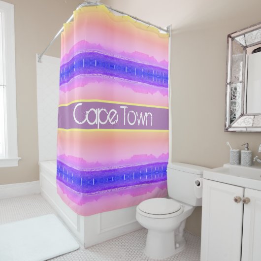 Kaapstad Tafelberg ZA Zuid-Afrika Douchegordijn (In situ)