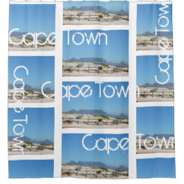 Kaapstad Tafelberg ZA Zuid-Afrika Douchegordijn