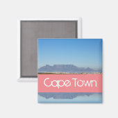 Kaapstad Tafelberg ZA Zuid-Afrika Magneet (Voorkant / Achterkant)
