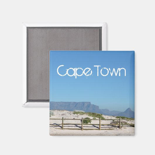 Kaapstad Tafelberg ZA Zuid-Afrika Magneet (Voorkant / Achterkant)