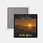 Kaapstad Tafelberg - zonnemagneet Magneet (Voorkant / Achterkant)