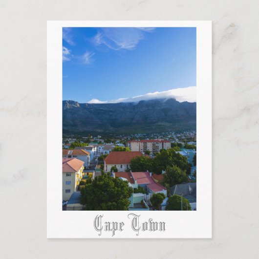 Kaapstad Tafelberg Zuid-Afrika Briefkaart (Voorkant)