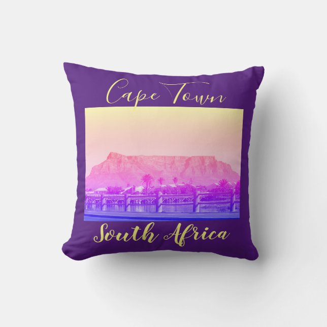 Kaapstad Tafelberg Zuid-Afrika Landschap Kussen (Voorkant)