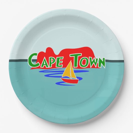 Kaapstad Tafelberg Zuid-Afrika Papieren Bordje (Voorkant)