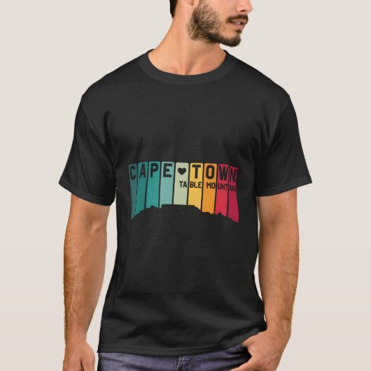 Kaapstad Tafelberg Zuid-Afrika T-shirt (Voorkant)
