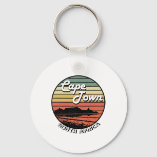 Kaapstad Tafelberg Zuid-Afrika Vintage Sleutelhanger